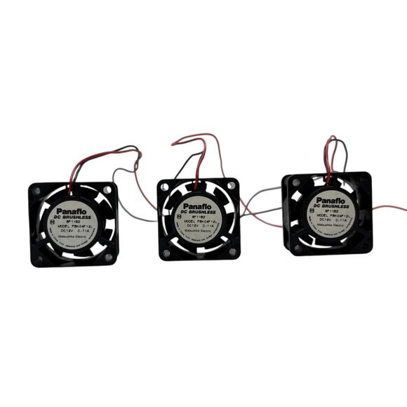 Lot of 3 NOS Matsushita Panaflo FBK04F12L - DC12V 0.11A Cooling Fans - Picture 1 of 3